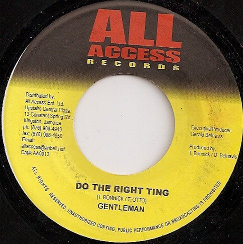 Gentleman, Kirk Davis – Do The Right Ting / Jah Jah Love